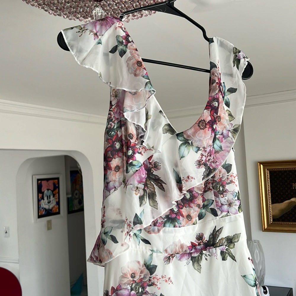 LEFON Floral long dress
